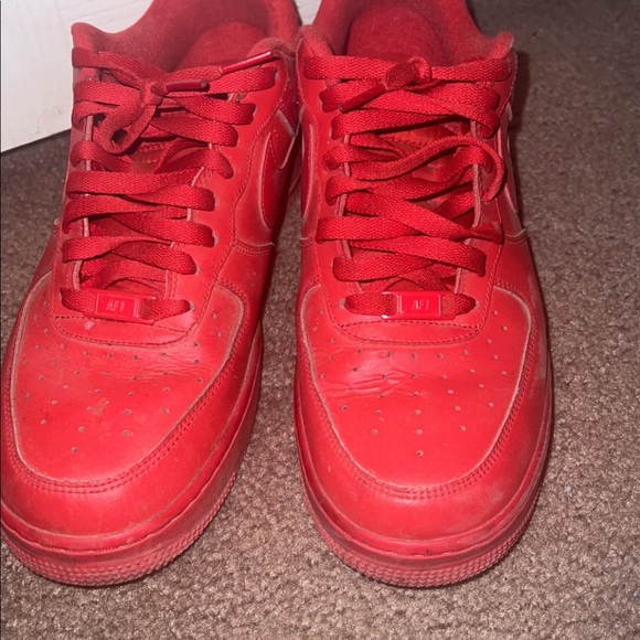 All red Air Force ones - Picture 3 of 4